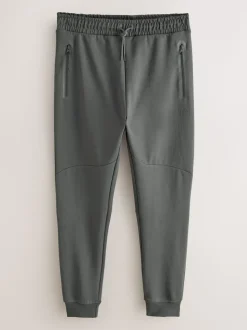 Black/Slate Grey Interlock Soft Touch 2 Pack Cuffed Joggers