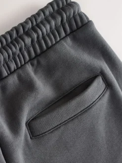 Black/Slate Grey Straight Fit Brushback Heavyweight 2 Pack Joggers