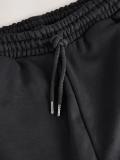 Black/Slate Grey Straight Fit Brushback Heavyweight 2 Pack Joggers