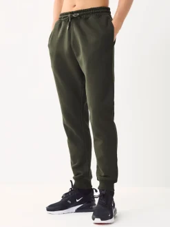 Black/Slate Grey/Khaki Green Slim Fit Cotton Rich Jersey Joggers 3 Pack