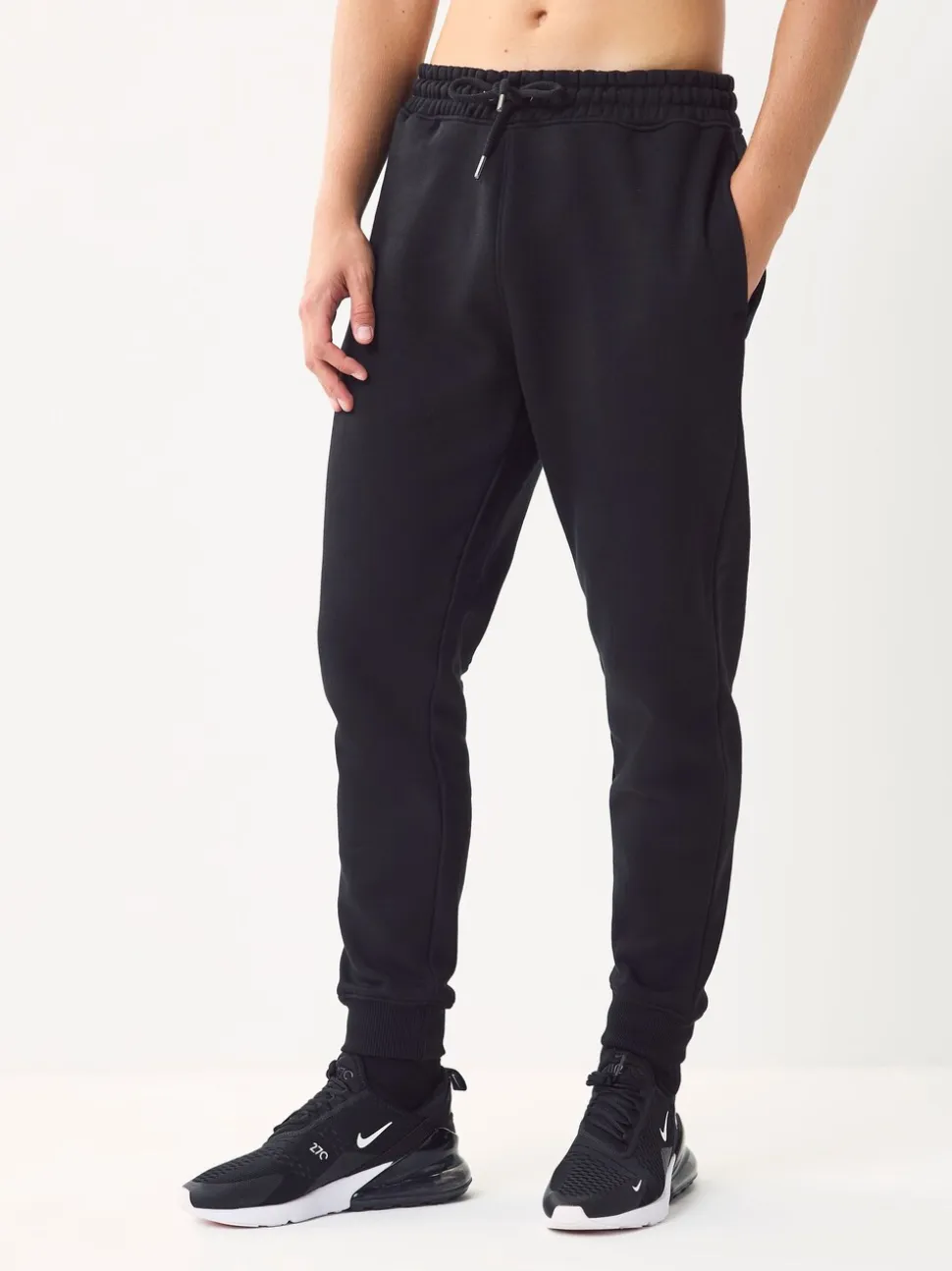 Black/Slate Grey/Khaki Green Slim Fit Cotton Rich Jersey Joggers 3 Pack