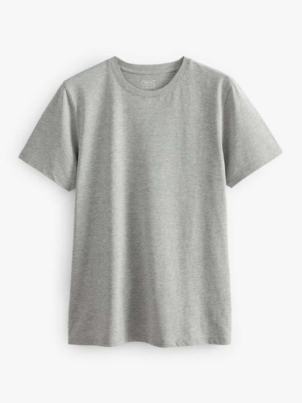 Black/Slate/Grey Marl/White/Navy/Blue Regular Fit Essential Cotton T-Shirts 6 Pack