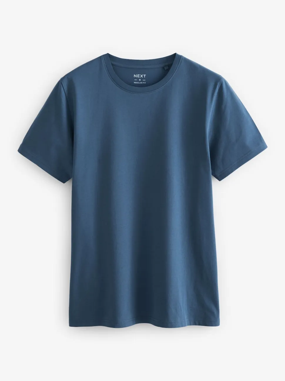 Black/Slate/Grey Marl/White/Navy/Blue Regular Fit Essential Cotton T-Shirts 6 Pack