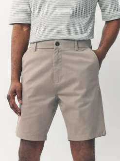 Black/Vintage Blue/ White/ Mushroom Straight Fit Stretch Chino Shorts 4 Pack