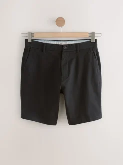 Black/Vintage Blue/ White/ Mushroom Straight Fit Stretch Chino Shorts 4 Pack