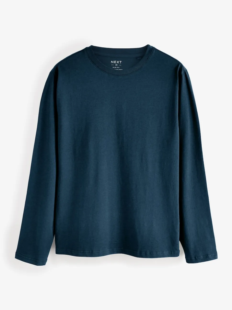 Black/White/Grey/Blue Slim Fit Regular Fit Long Sleeve 100% Cotton T-Shirts 5 Pack