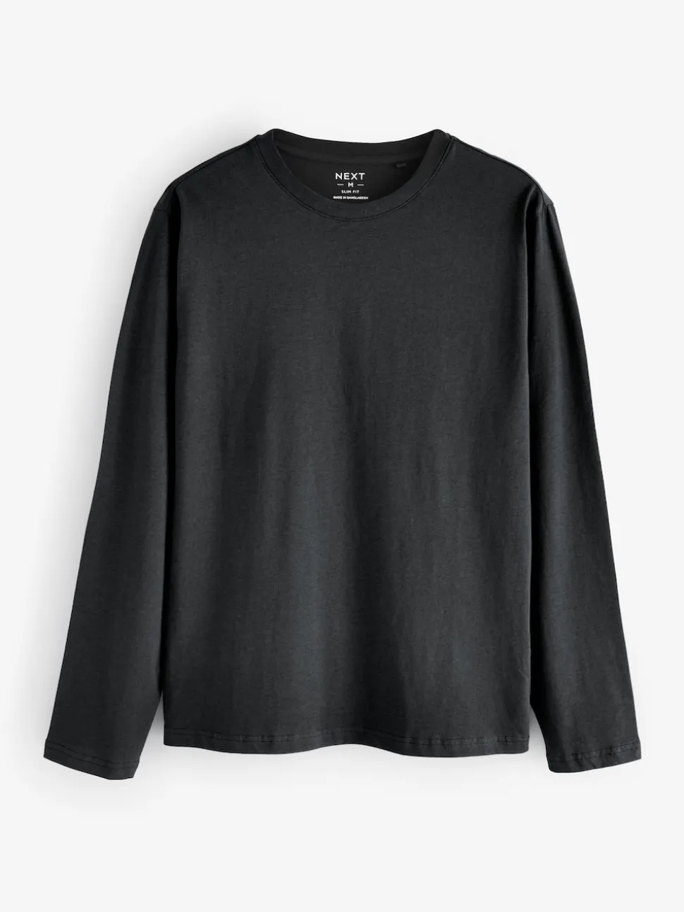 Black/White/Grey/Blue Slim Fit Regular Fit Long Sleeve 100% Cotton T-Shirts 5 Pack