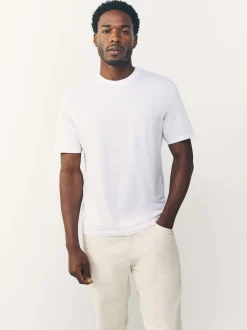 Black/White/Grey/Slate Grey/Stone/Brown Regular Fit Essential Cotton T-Shirts 6 Pack