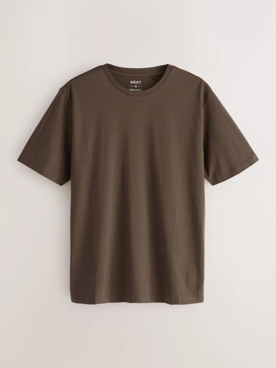 Black/White/Grey/Slate Grey/Stone/Brown Regular Fit Essential Cotton T-Shirts 6 Pack