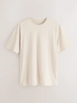 Black/White/Grey/Slate Grey/Stone/Brown Regular Fit Essential Cotton T-Shirts 6 Pack