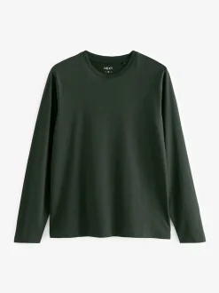 Black/White/Navy Blue/Green/Burgundy Red Regular Fit Regular Fit Long Sleeve 100% Cotton T-Shirts 5 Pack