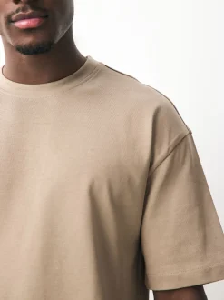 Black/White/Stone/Navy/Grey Relaxed Fit Heavyweight T-Shirts 5 Pack