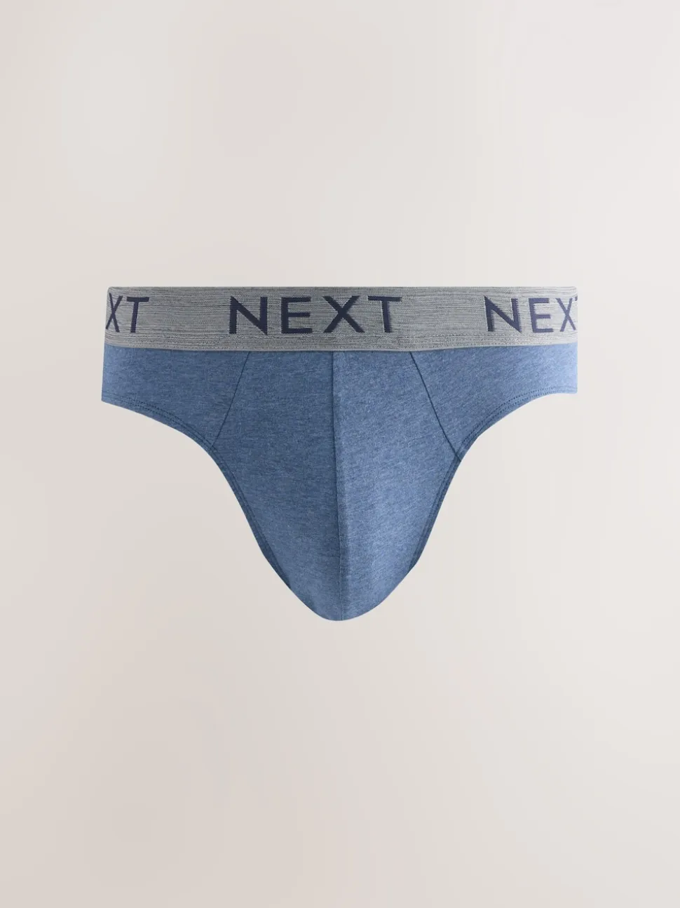 Blue / Grey Marl 10 pack Cotton Rich Briefs
