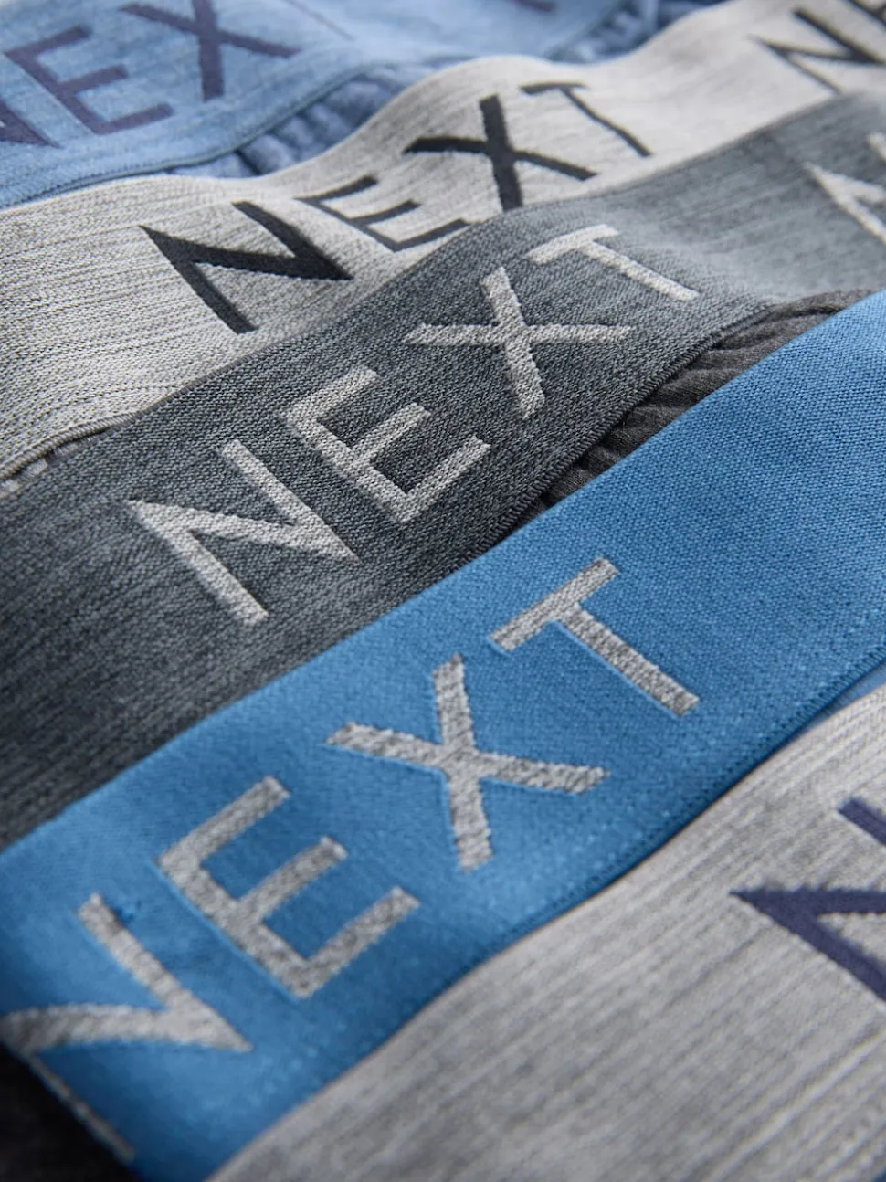 Blue / Grey Marl 10 pack Cotton Rich Briefs