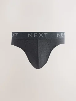Blue / Grey Marl 10 pack Cotton Rich Briefs