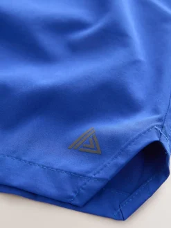 Blue Active Lined Swim Shorts