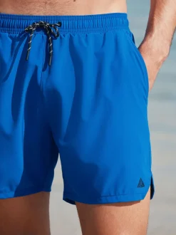 Blue Active Lined Swim Shorts