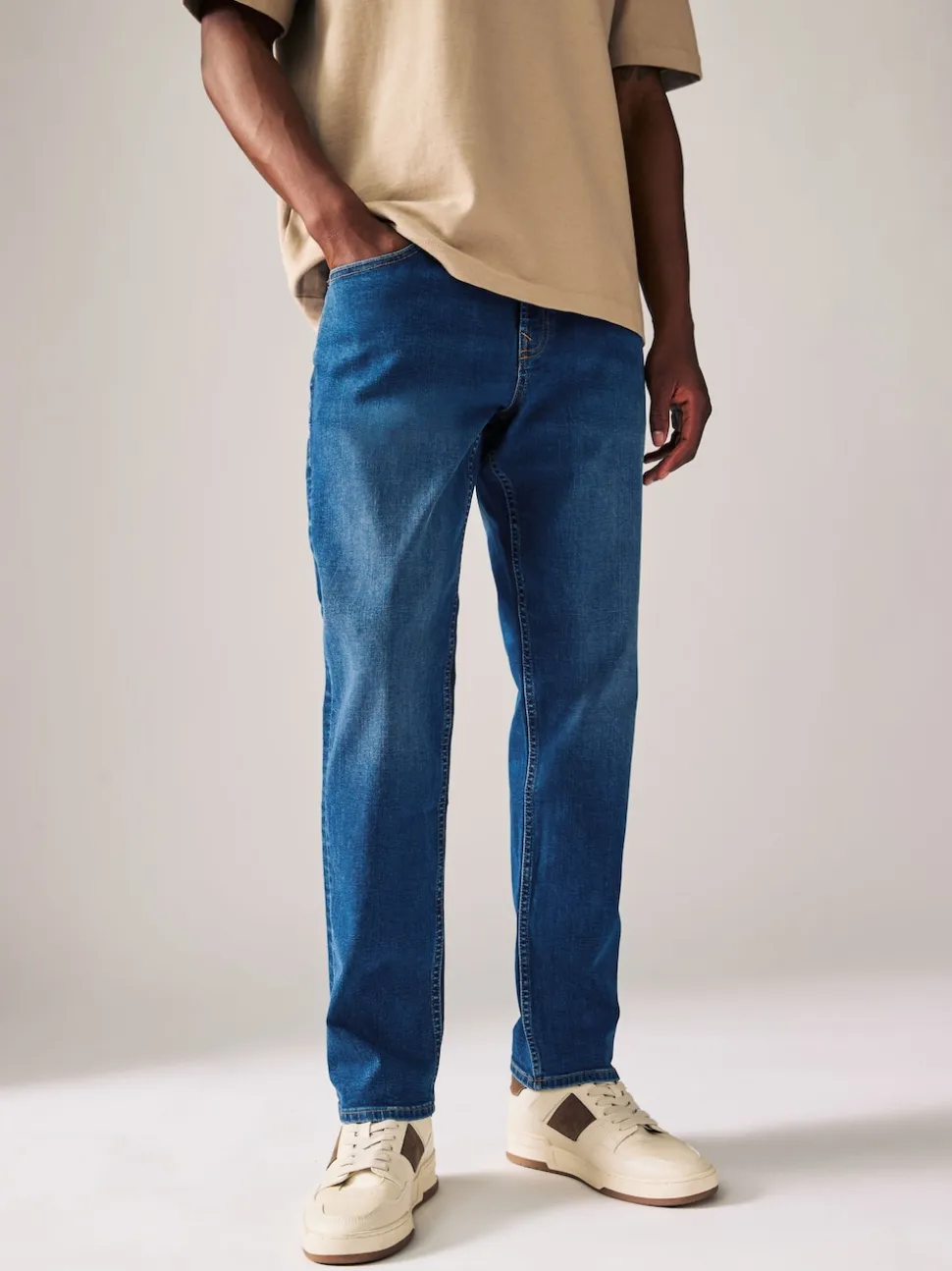 Blue Authentic Single Slim Fit Classic Stretch Jeans
