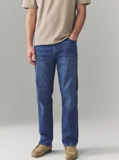 Blue Authentic Single Straight Fit Classic Stretch Jeans
