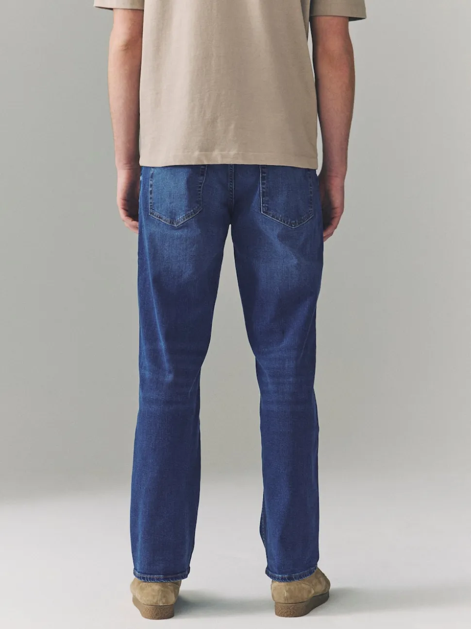 Blue Authentic Single Straight Fit Classic Stretch Jeans