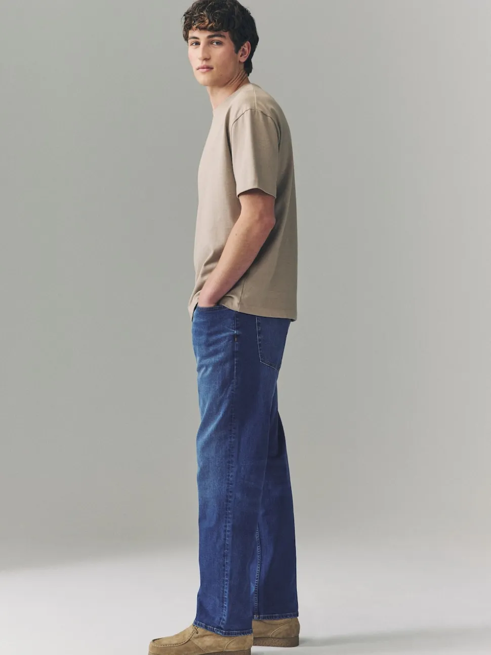 Blue Authentic Single Straight Fit Classic Stretch Jeans