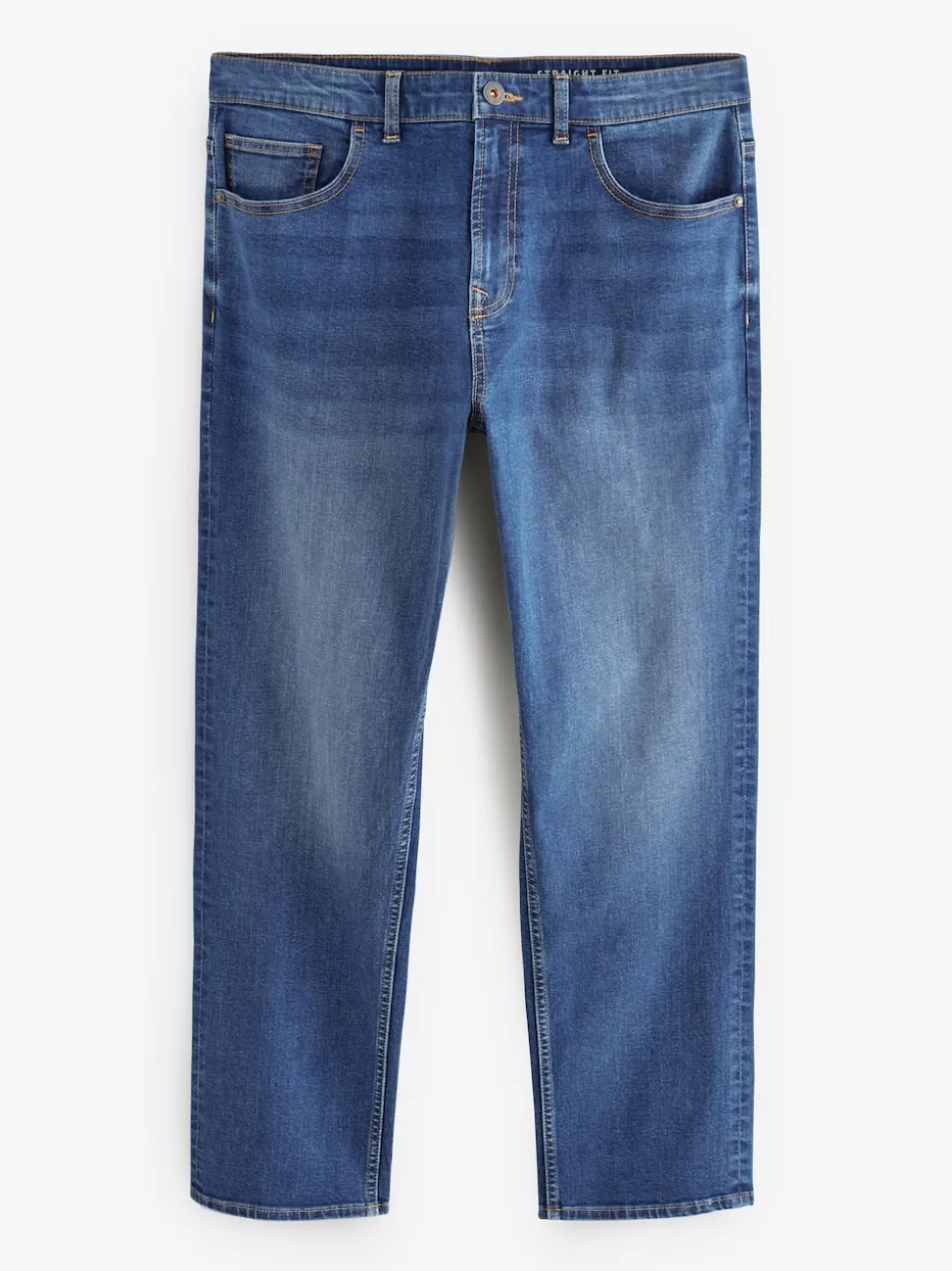 Blue Authentic Single Straight Fit Classic Stretch Jeans
