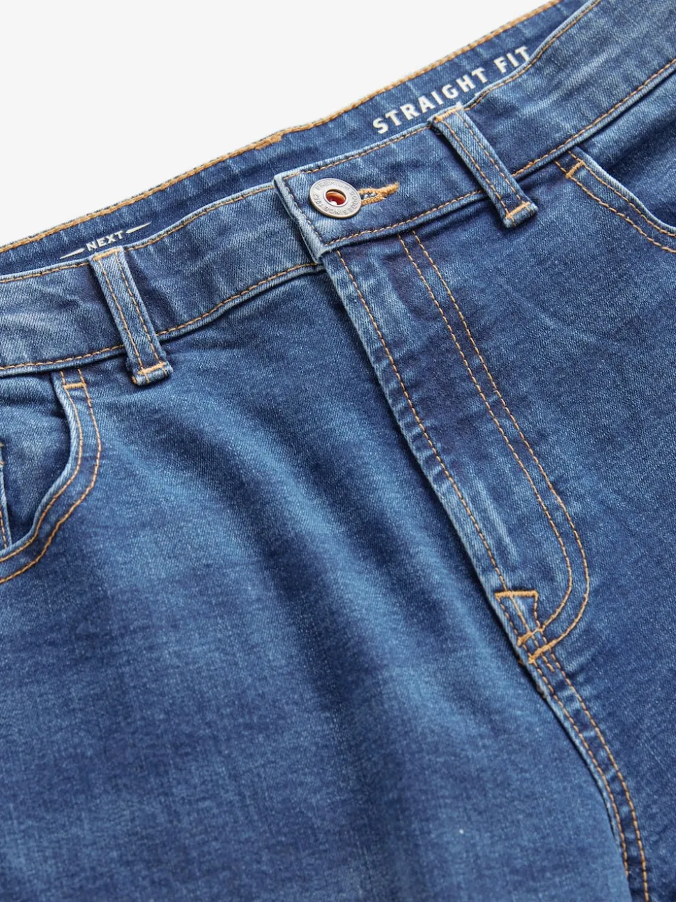 Blue Authentic Single Straight Fit Classic Stretch Jeans