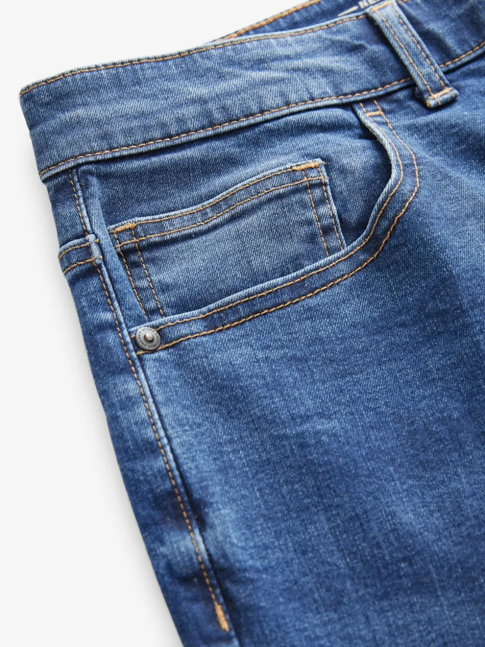 Blue Authentic Single Straight Fit Classic Stretch Jeans