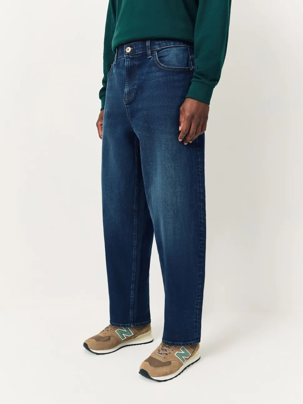 Blue Barrel Fit Classic Stretch Jeans