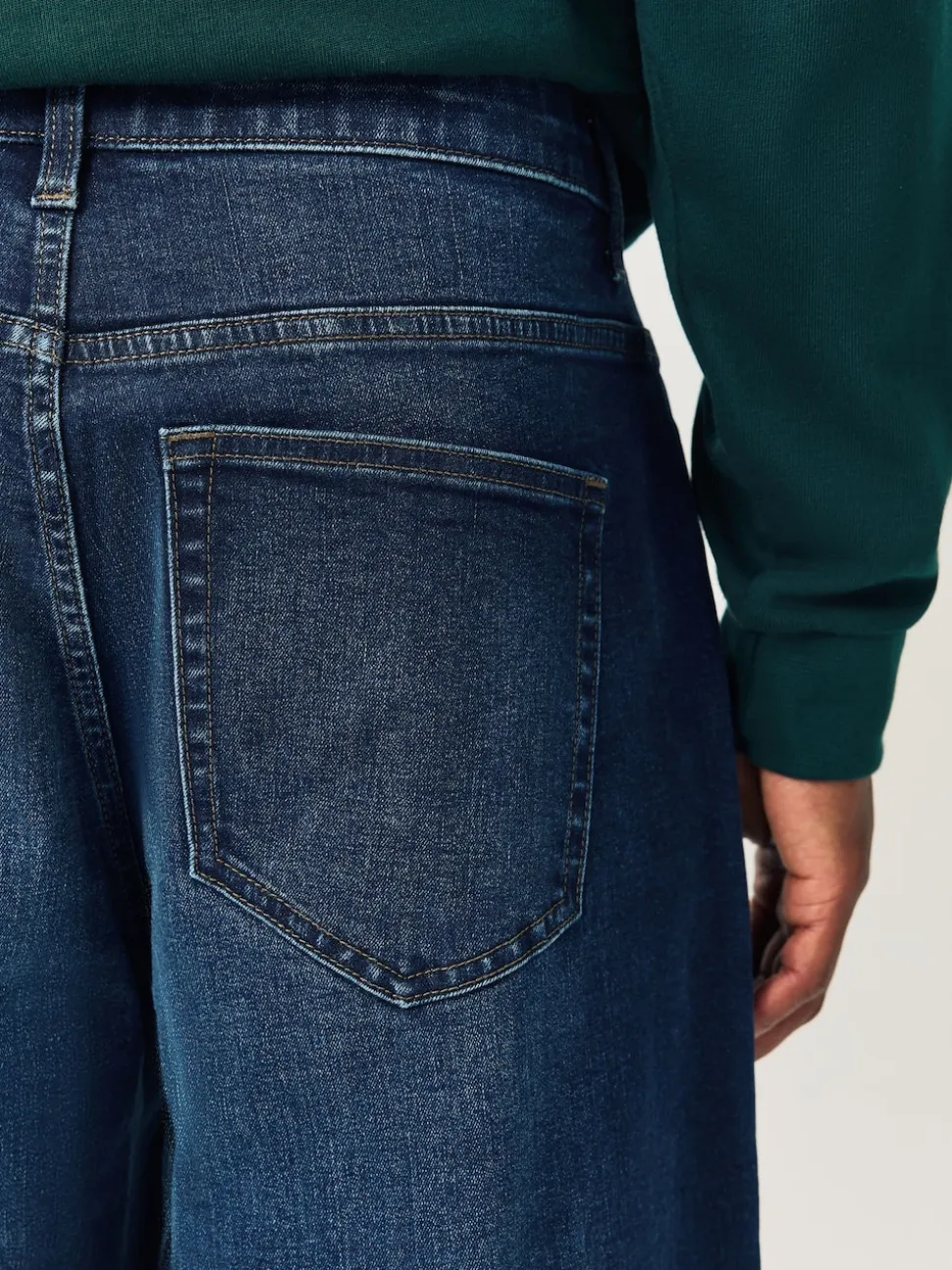 Blue Barrel Fit Classic Stretch Jeans