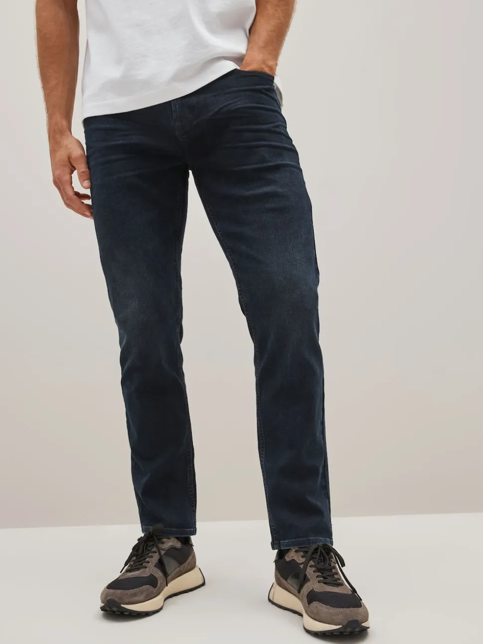 Blue Black Single Slim Fit Classic Stretch Jeans