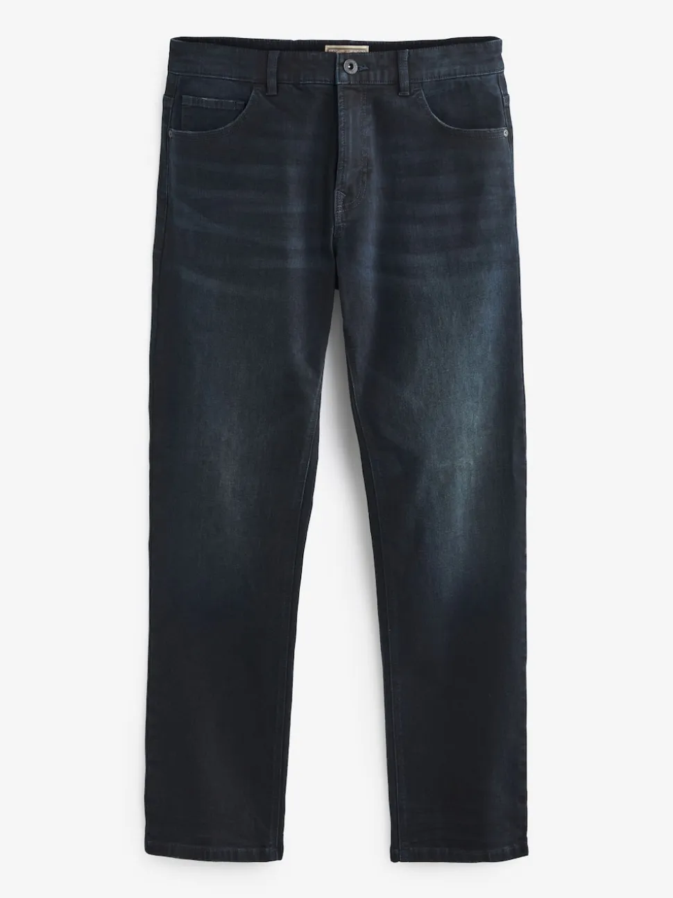 Blue Black Single Straight Fit Classic Stretch Jeans