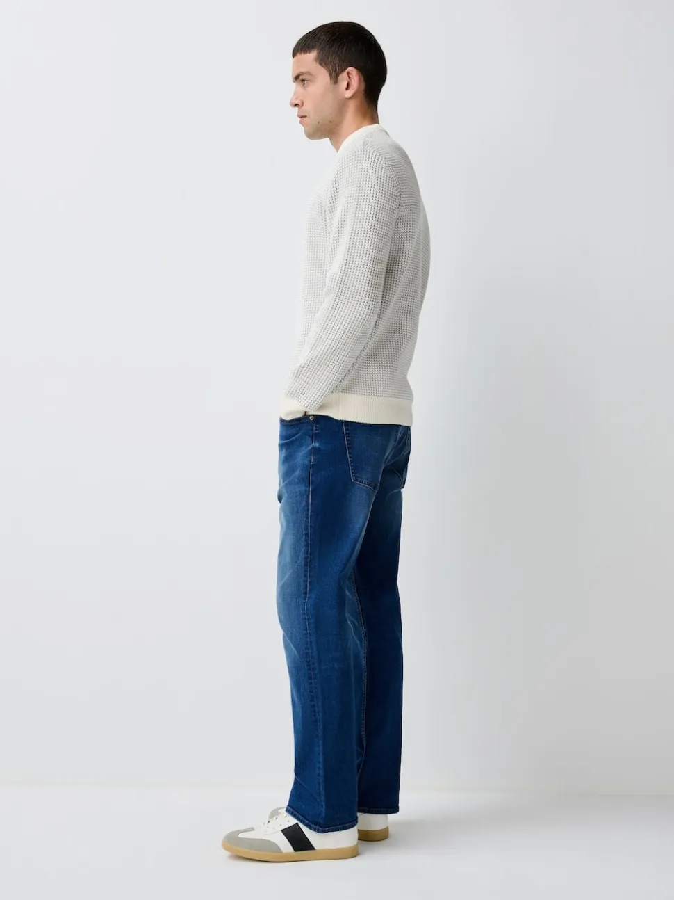 Blue Bootcut Classic Stretch Jeans
