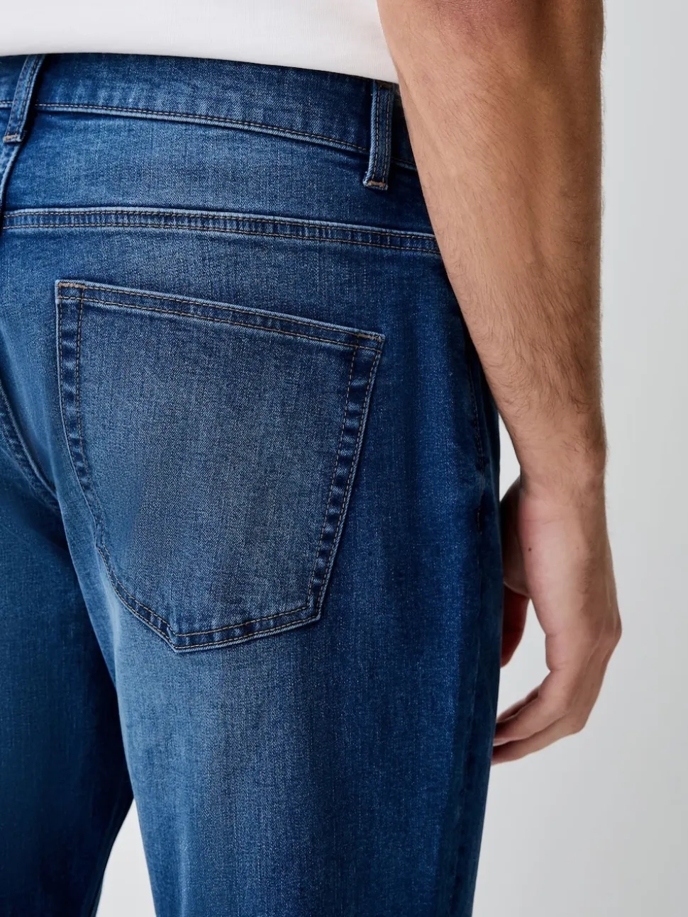Blue Bootcut Classic Stretch Jeans