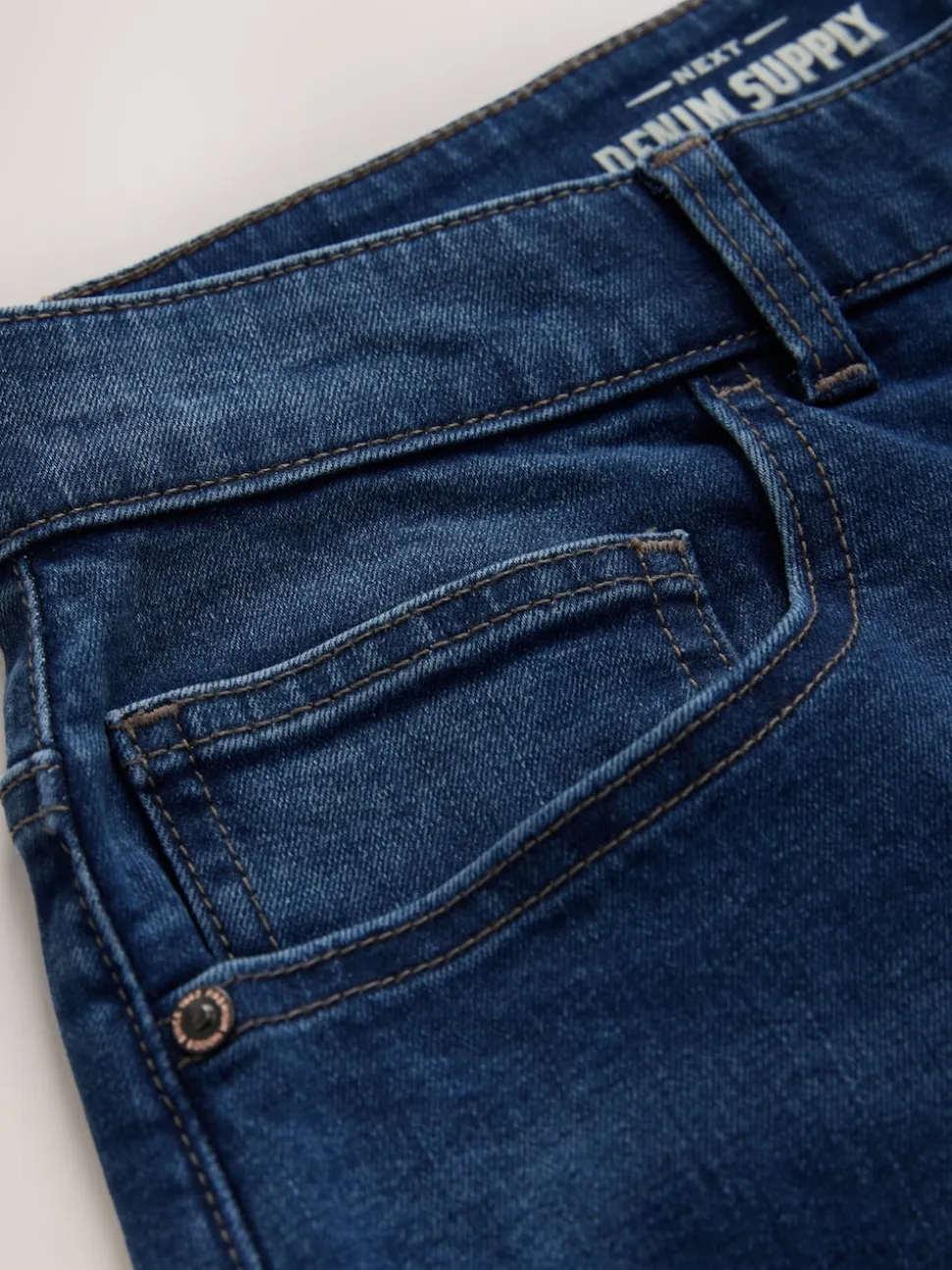 Blue Bootcut Classic Stretch Jeans
