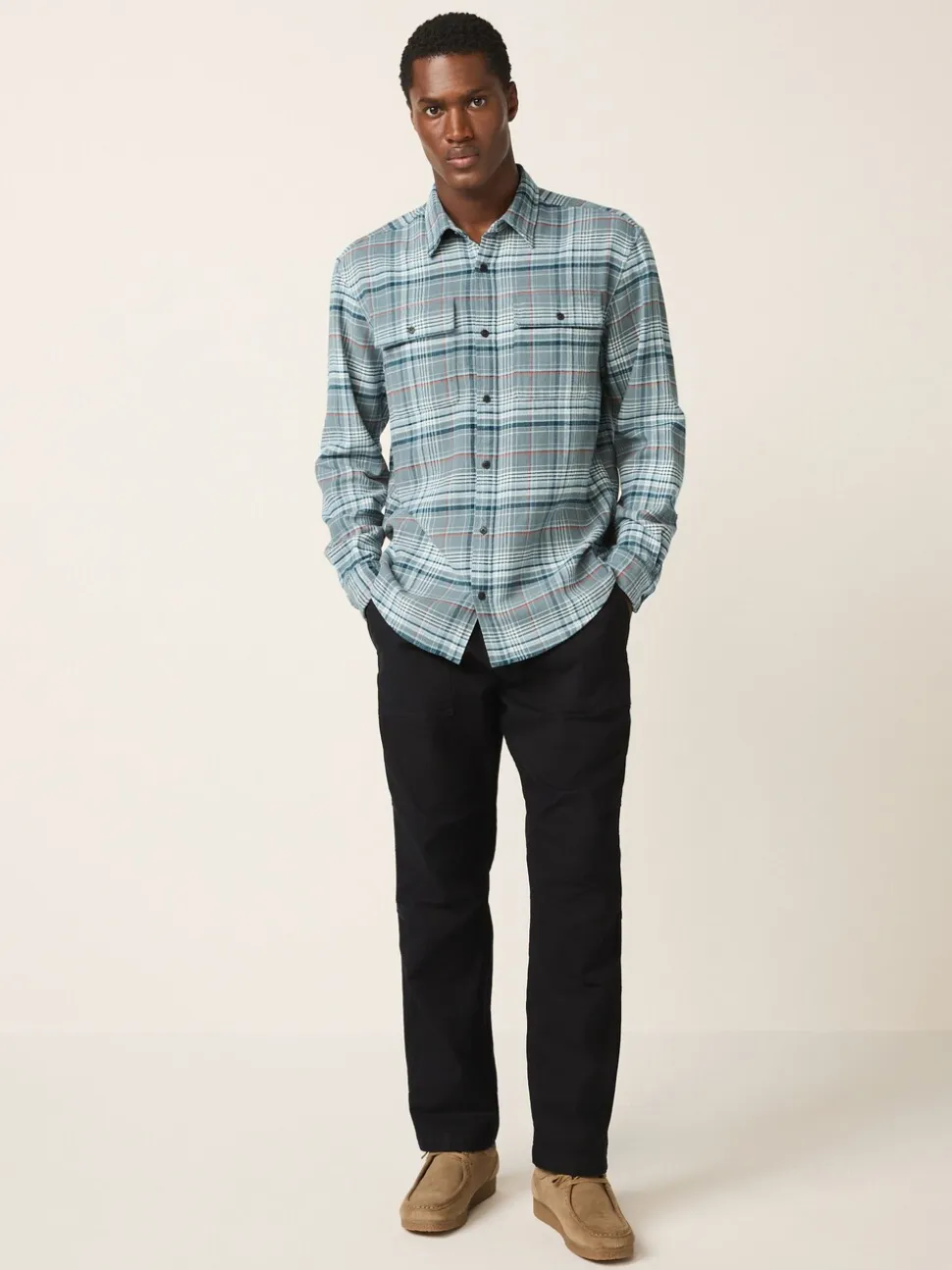 Blue Check Long Sleeve Shirt