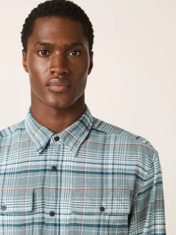 Blue Check Long Sleeve Shirt