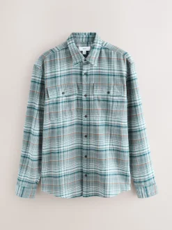 Blue Check Long Sleeve Shirt