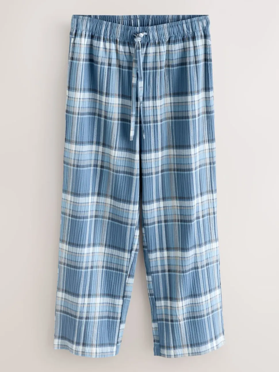 Blue Check Short Sleeve Pyjamas Set
