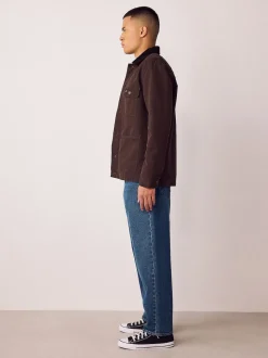 Blue Classic Vintage Barrel Fit Vintage Wash Denim Jeans