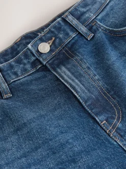 Blue Classic Vintage Barrel Fit Vintage Wash Denim Jeans