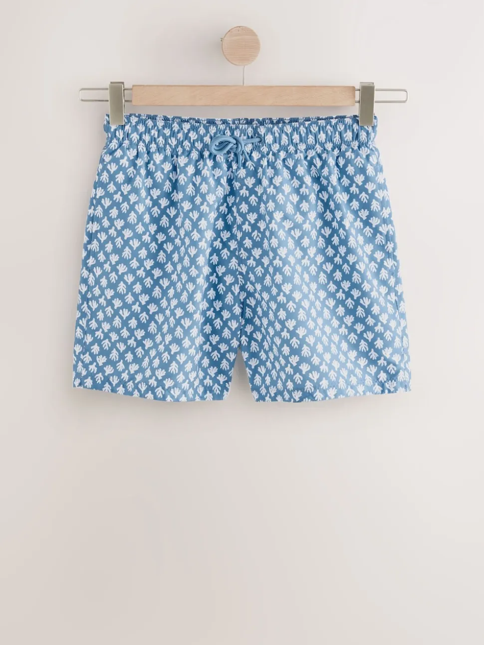 Blue Coral Printed Swim Shorts