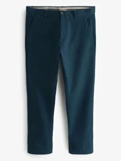 Blue Dark Slim Fit Stretch Chinos Trousers