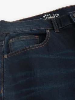 Blue Deep Slim Fit Authentic Stretch Denim Jeans