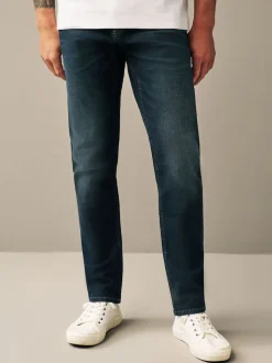 Blue Deep Slim Fit Authentic Stretch Denim Jeans