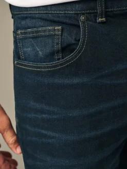 Blue Deep Slim Fit Authentic Stretch Denim Jeans
