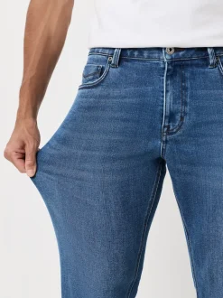 Blue Denim - ThermoGen Straight Fit Motionflex Jeans