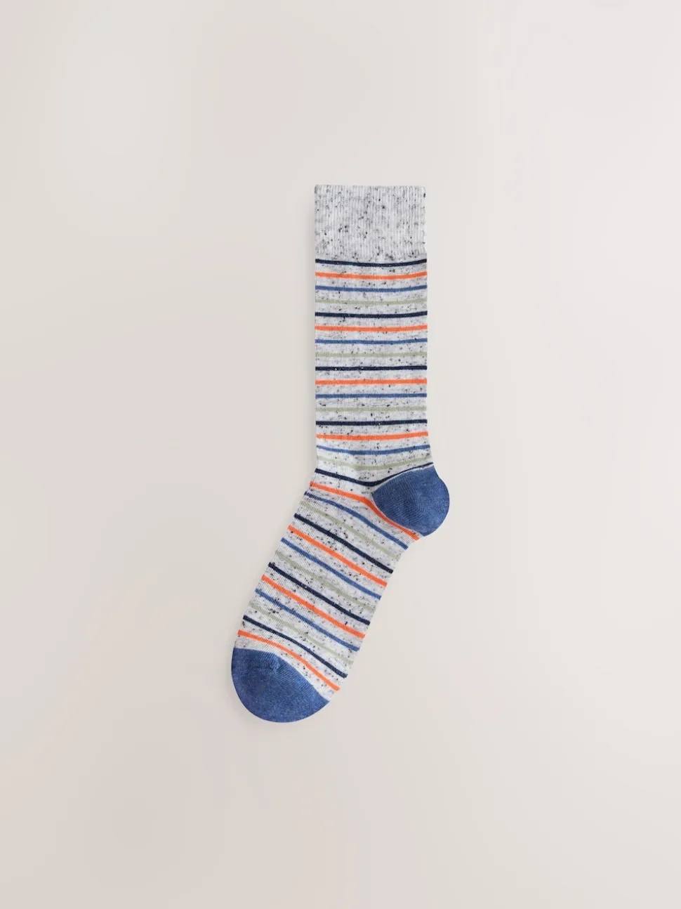 Blue Fish Stripe Pattern Socks 5 Pack