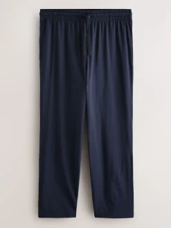 Blue Graphic Short Sleeve Jersey Pyjamas Set