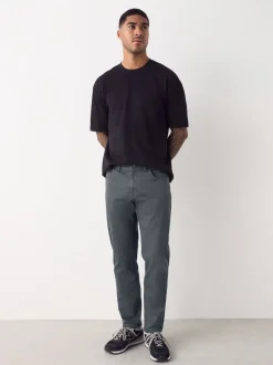 Blue Grey Mid Single Slim Fit Classic Stretch Jeans